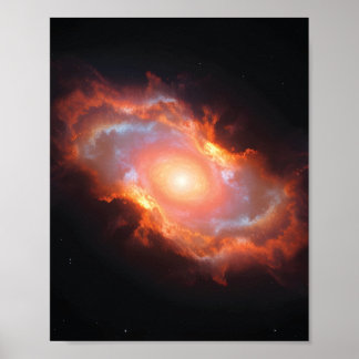 Färgrik Kosmisk Nebulosa Poster