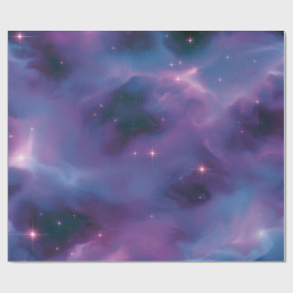 Färgrik kosmisk nebulosa presentpapper