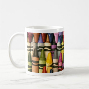 Färgrik kritor kaffemugg