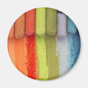 färgrik kritor magnet