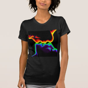 Färgrik kyss t shirt