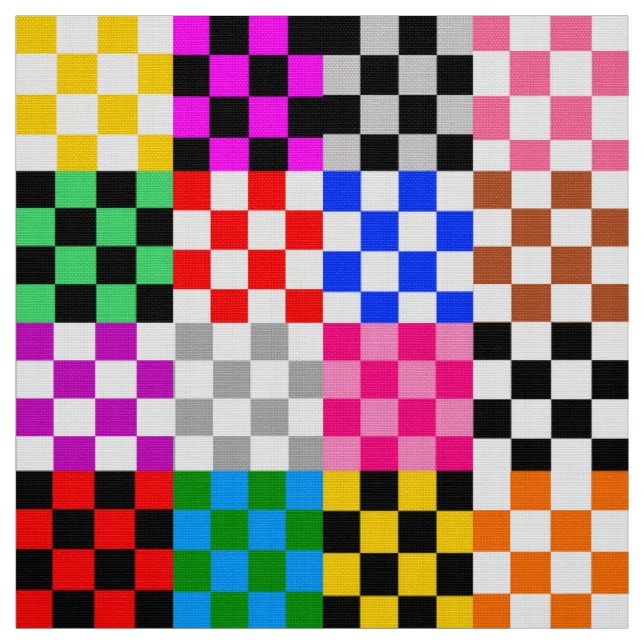Färgrik lapptäcke-rutig mönsterdesign  tyg (Provkarta)