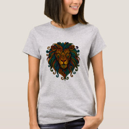 Färgrik Lejon T Shirt