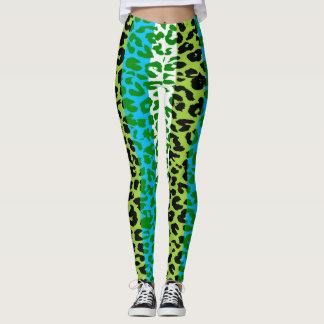 Färgrik Leopards Hudmönster #28 Leggings