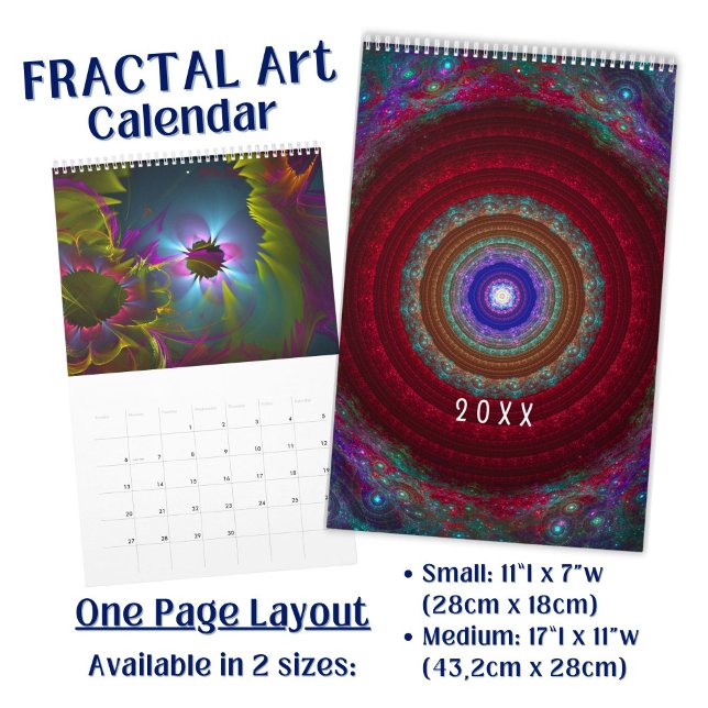 Färgrik livfull Fraktal konst  Kalender (Skapare uppladdad)