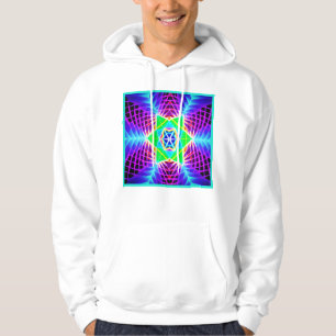 Färgrik Livfullt Mönster Hoodie
