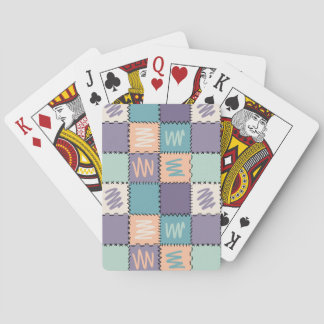 Färgrik Livlig Rutig Mönster Casinokort