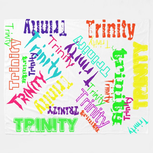 Färgrik ljus känd Collage för vitullfilt Fleecefilt (Framsidan (Horisontell))