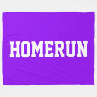 Färgrik Ljus Lila Sportig Vit HOMERUN Text 