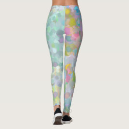 färgrik ljus rolig pastell leggings