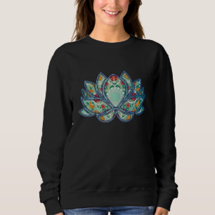 Färgrik lotusblomma t shirt