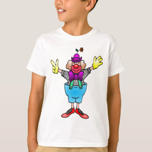 Färgrik lycklig clown tröja