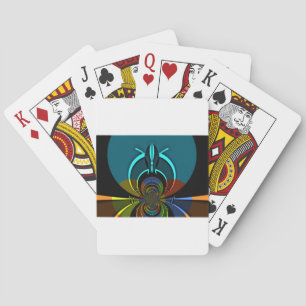 Färgrik Maasai Sköld Design Spel Kort
