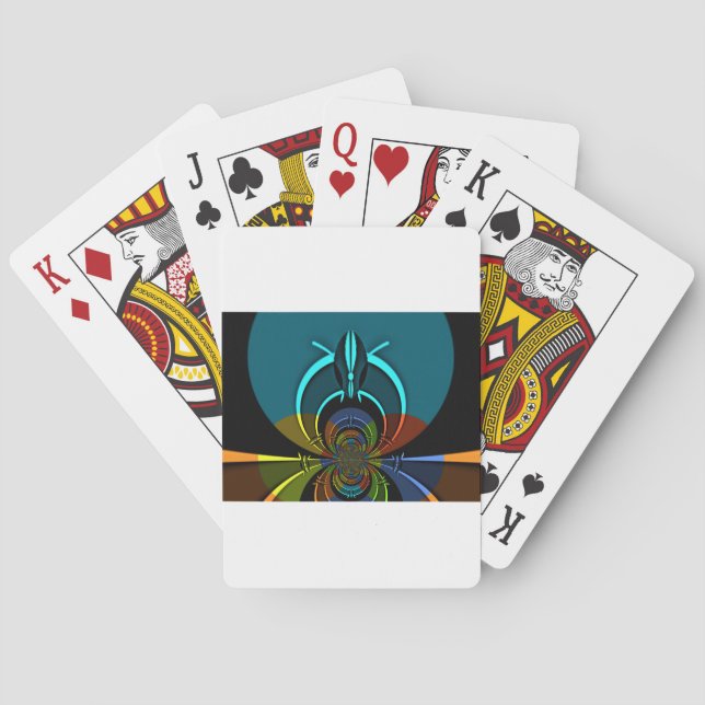 Färgrik Maasai Sköld Design Spel Kort (Baksidan)