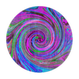 Färgrik Magenta Virvel Retro Abstrakt Design