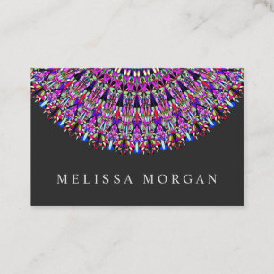 Färgrik magisk Mandala Visitkort