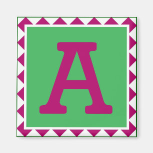 Färgrik magnet för brev "A" -