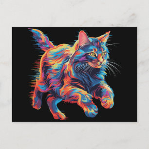 Färgrik Maine Coon Vykort