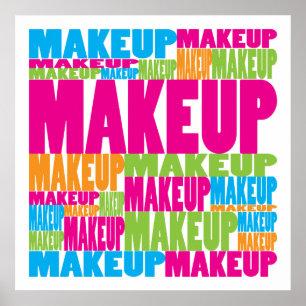 Färgrik Makeup Poster