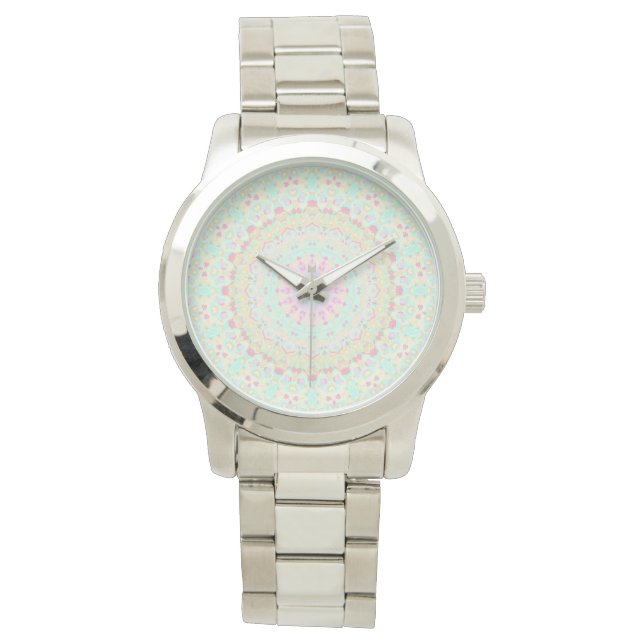Färgrik Mandala   Armbandsur (Framsida)