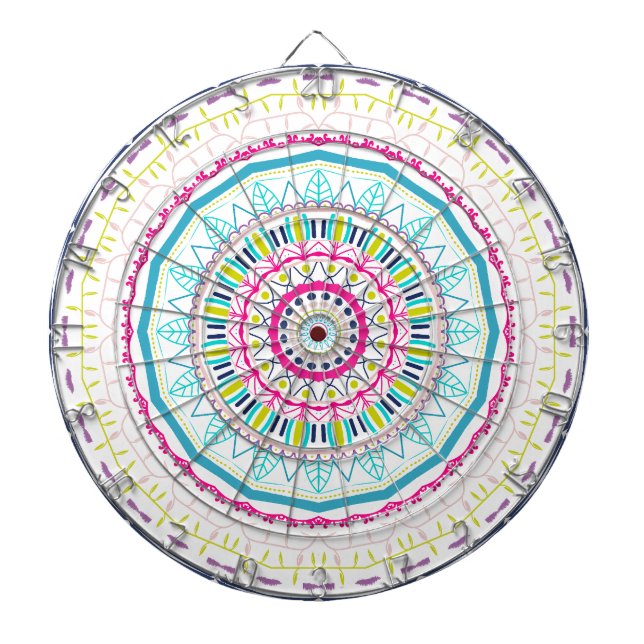 färgrik mandala darttavla (Framsidan)