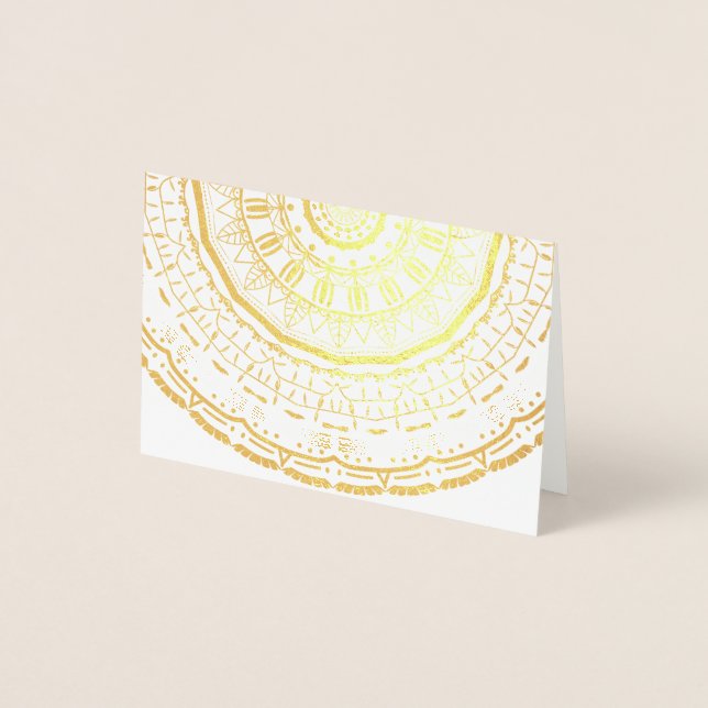 färgrik mandala folierat kort (Framsida)