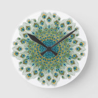 Färgrik Mandala för Male påfågel