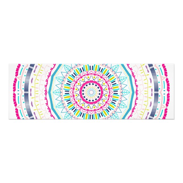 färgrik mandala fototryck (Framsidan)
