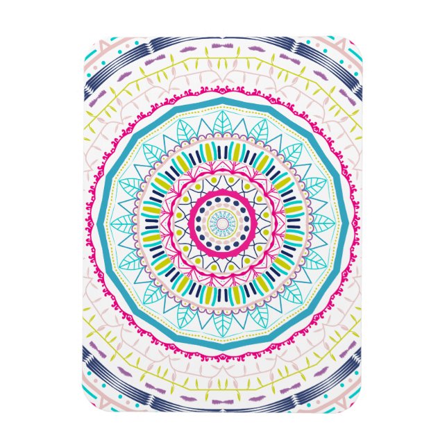 färgrik mandala magnet (Vertikal)
