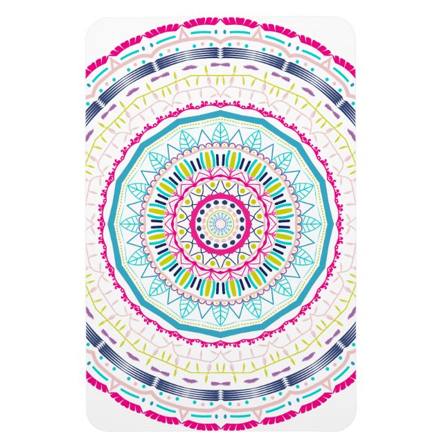 färgrik mandala magnet (Vertikal)