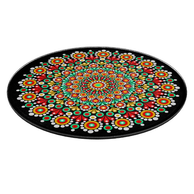 Färgrik Mandala Mönster Boho Prick  (Hörn)