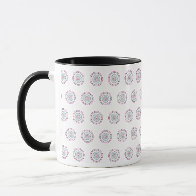 färgrik mandala mugg (Vänster)