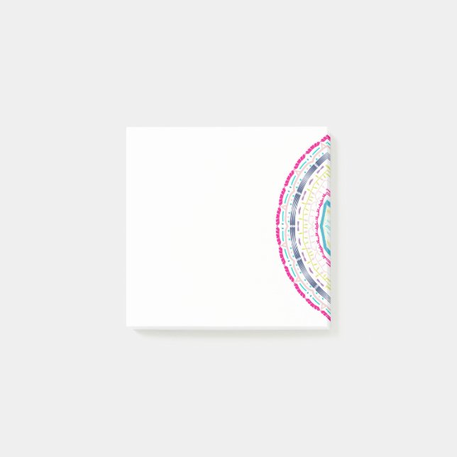 färgrik mandala post-it block (Framsida)