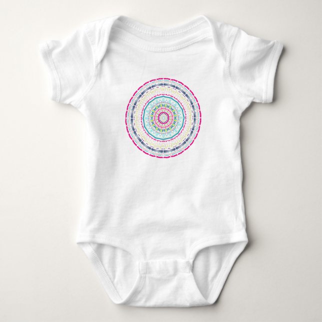 färgrik mandala t shirt (Framsida)