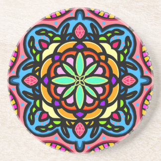 Färgrik mandala underlägg