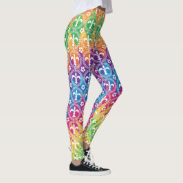 Färgrik Mardi Gras stil Leggings