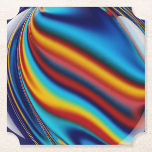 Färgrik Marmor biljett form Pappers Coaster Underlägg Papper