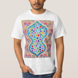 Färgrik marockansk islamisk Zellige-bågmönster T Shirt