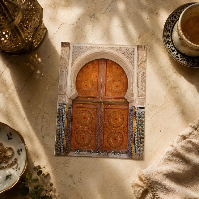 Färgrik Marrakech marockansk arkitektur Vykort (Marrakech Morocco's postcard. )