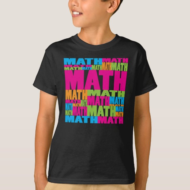 Färgrik Math Tee Shirt (Framsida)