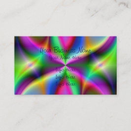 Färgrik metallisk Fractallyster Visitkort