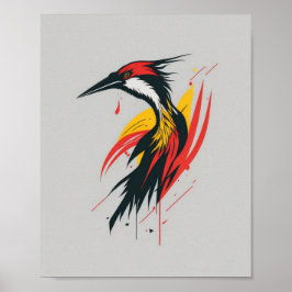 Färgrik mim poster