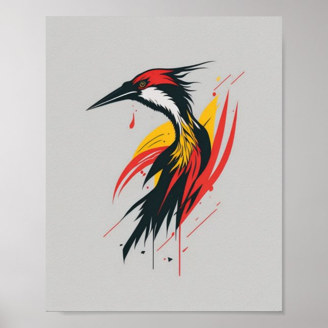 Färgrik mim poster (Framsidan)