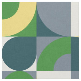 Färgrik Modern Bauhaus Abstrakt Geometrisk Mönster Tyg