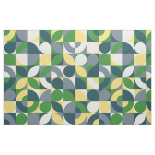 Färgrik Modern Bauhaus Abstrakt Geometrisk Mönster Tyg