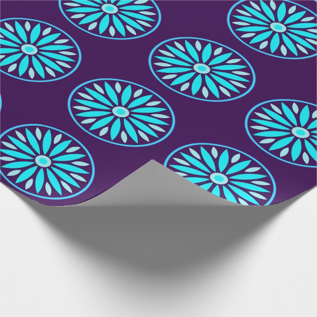 FÄRGRIK MODERN BLOMSTERGÅVA DOTTER SYSTER MAMMA PRESENTPAPPER (Hörn)
