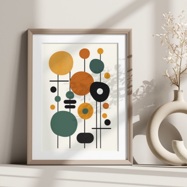 Färgrik Modern Geometrisk Abstrakt Konst Poster (Skapare uppladdad)