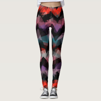 Färgrik Modern Geometrisk Mönster #19 Leggings