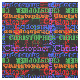 Färgrik modern känd Collageregnbågesvart Tyg