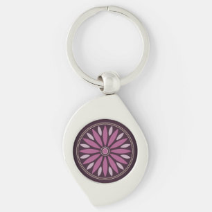 FÄRGRIK MODERN KÄRLEK GÅVA TILL DOTTER SWIRL SILVERFÄRGAD NYCKELRING